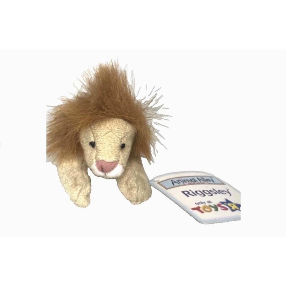 Vintage 2001 McDonalds Happy Meal Animal Alley Lion Riggsley Plush #8 Sealed Toy